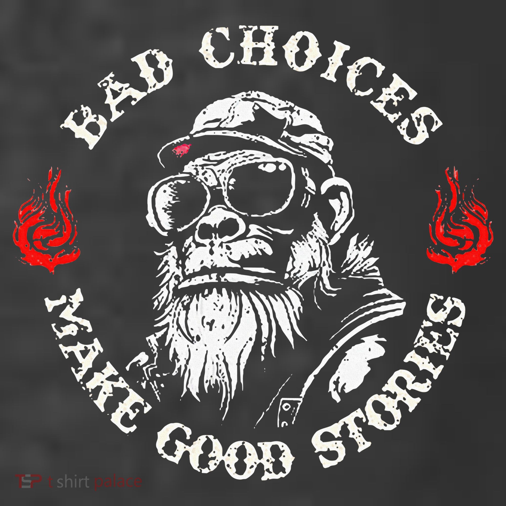 Monkey Bad Choices Make Good Stories Kids T-Shirt