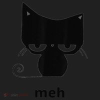 Meh Black Cat Funny Tumbler thumb 3