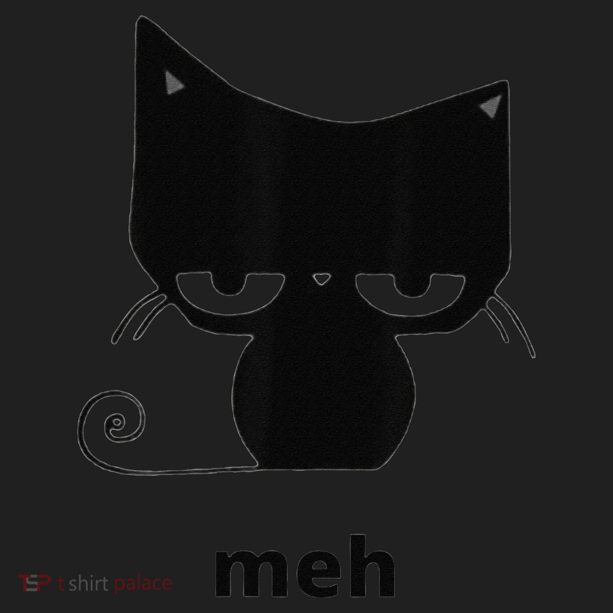 Meh Black Cat Funny Hat