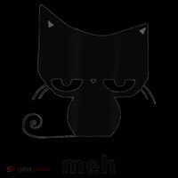 Meh Black Cat Funny Toddler Hoodie thumb 2