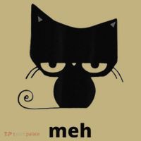 Meh Black Cat Funny Polo thumb 2
