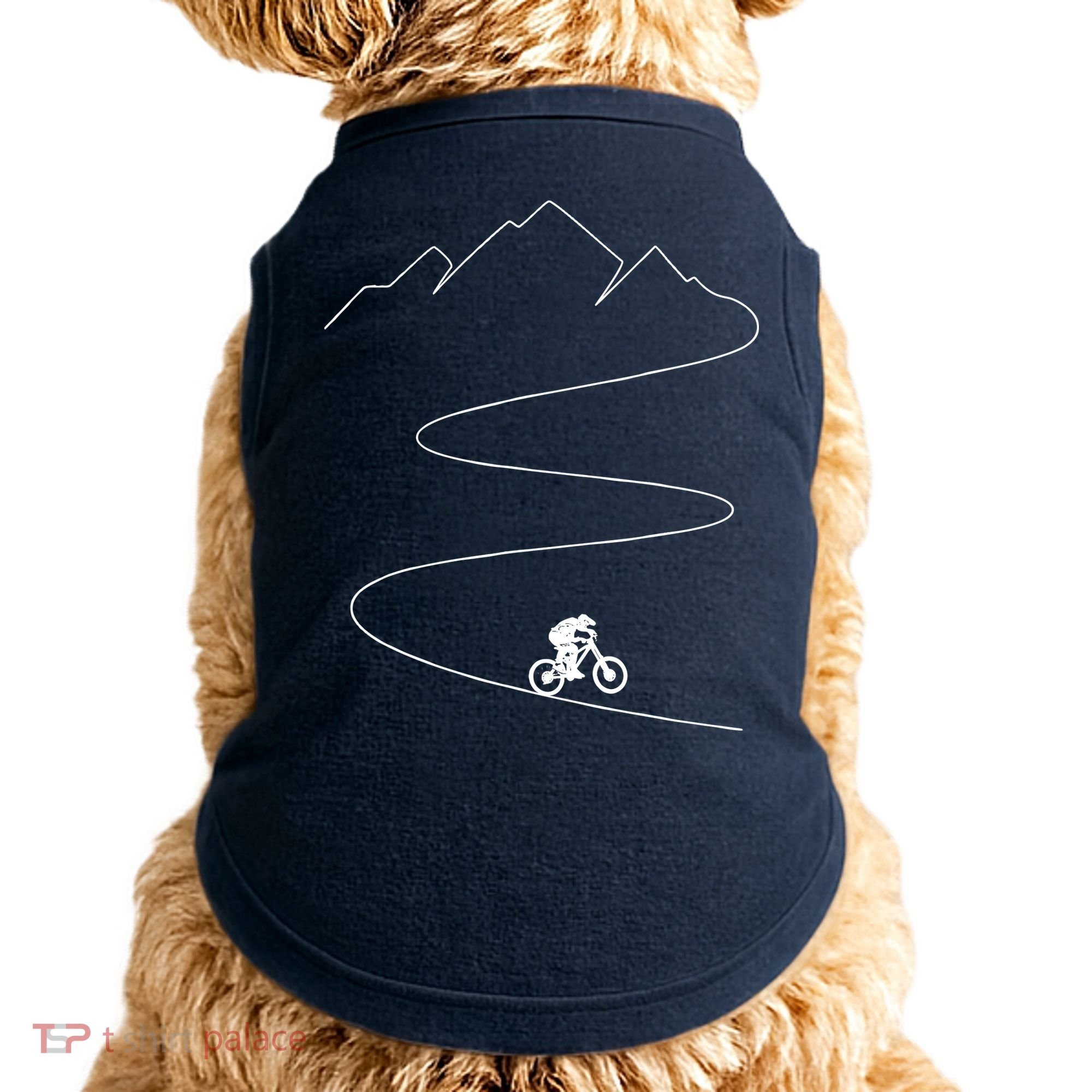 Mountain Biking Cyclist Rider Bicycle Single Track Riding Doggie Tank