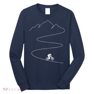 Mountain Biking Cyclist Rider Bicycle Single Track Riding Long Sleeve Shirt