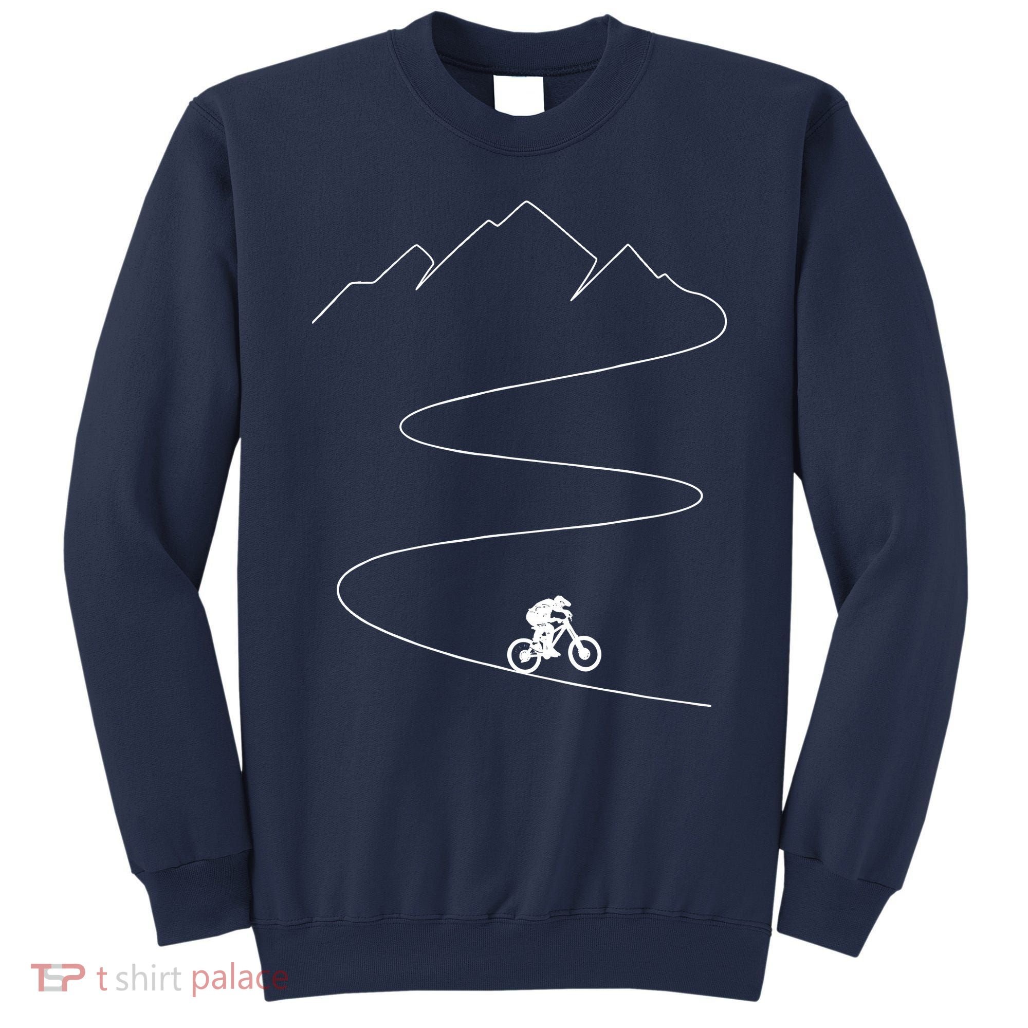 Mountain Biking Cyclist Rider Bicycle Single Track Riding Sweatshirt