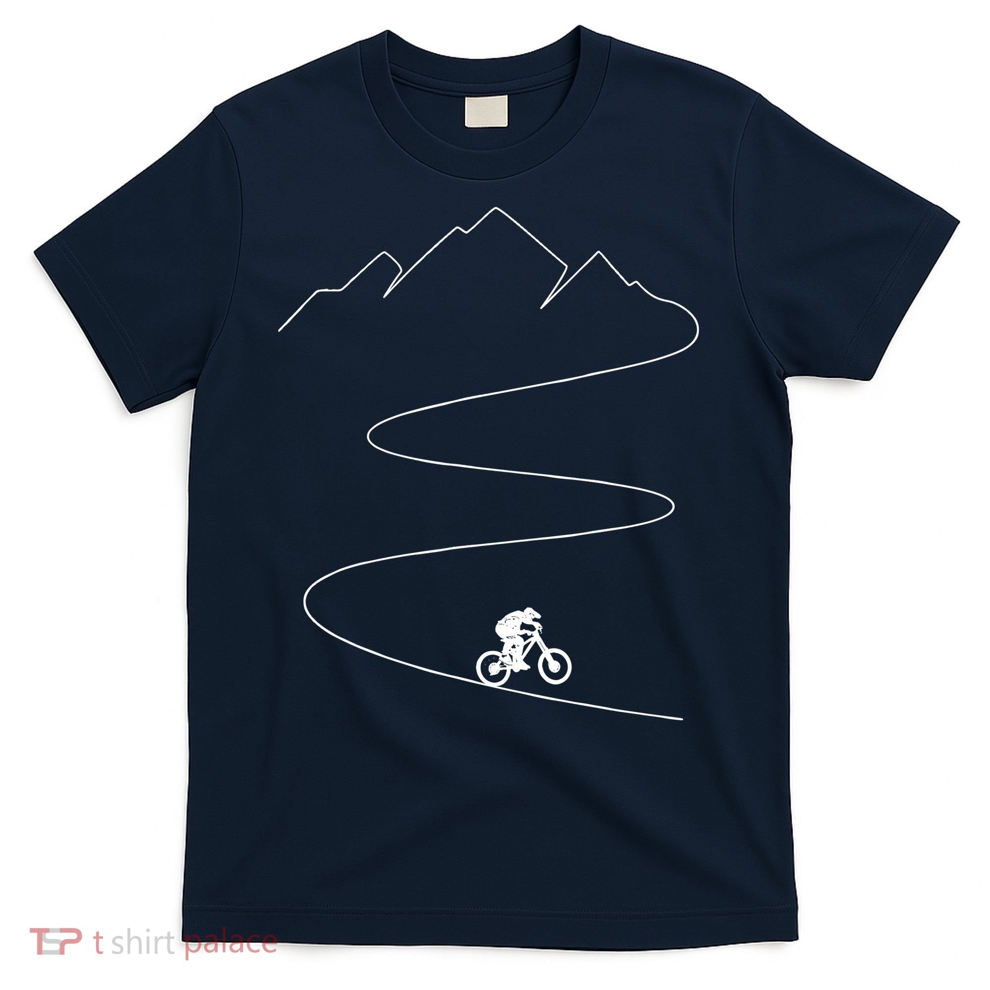 Mountain Biking Cyclist Rider Bicycle Single Track Riding T-Shirt