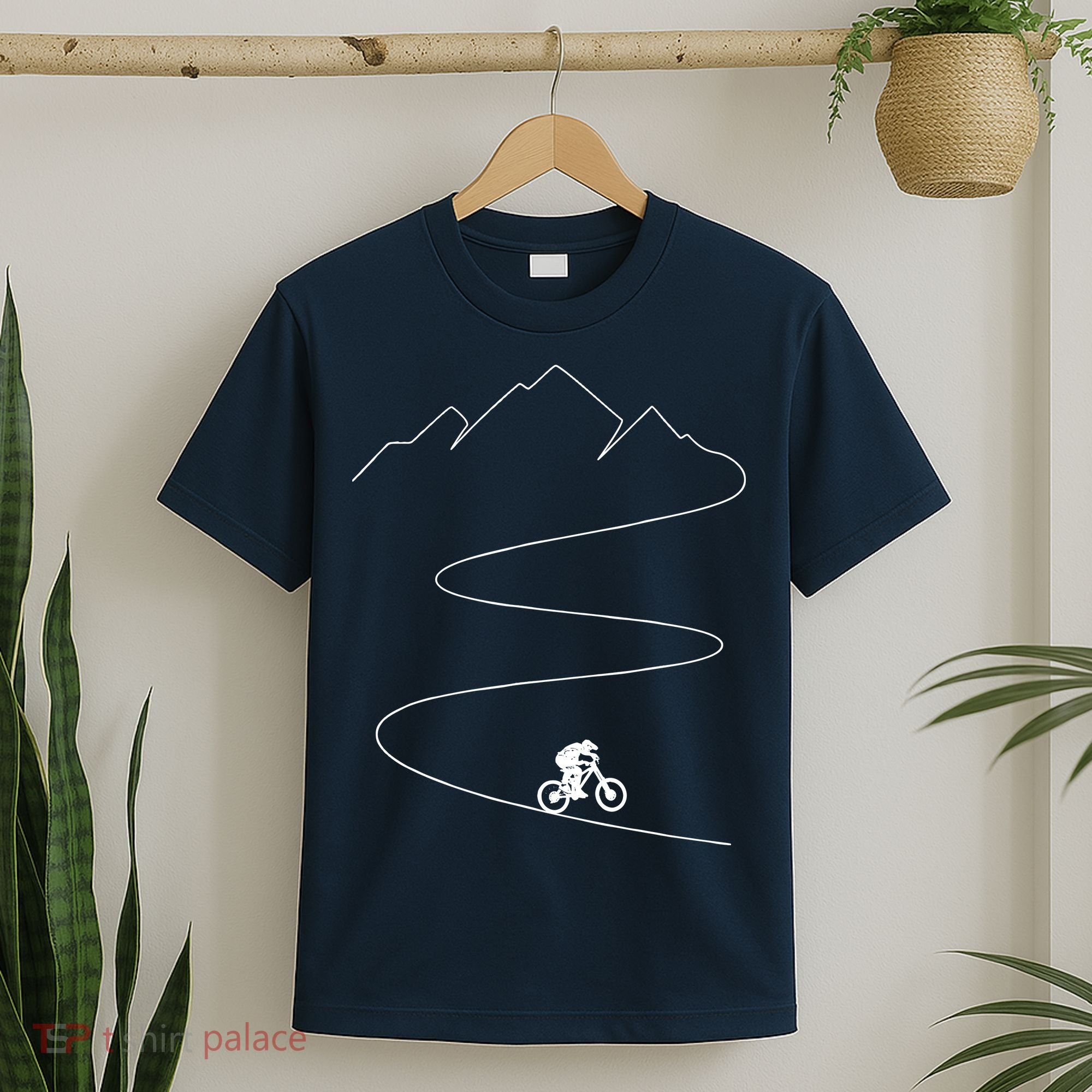 Mountain Biking Cyclist Rider Bicycle Single Track Riding T-Shirt