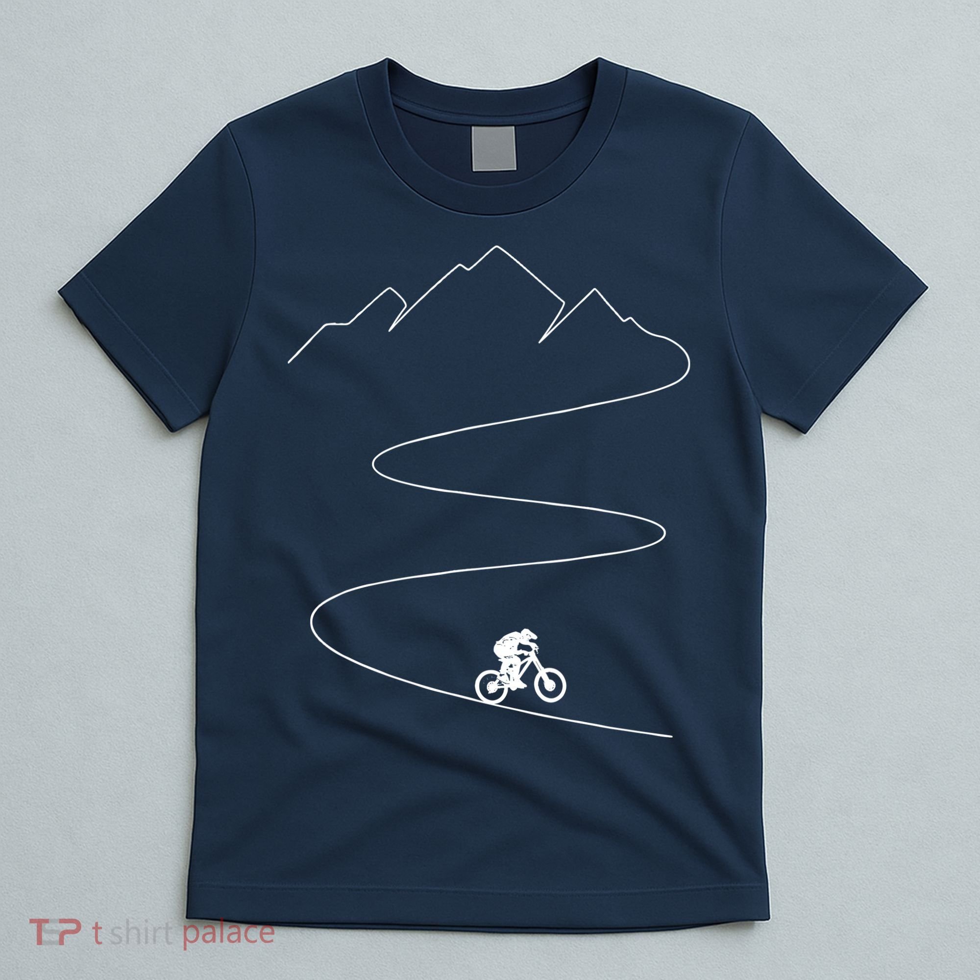 Mountain Biking Cyclist Rider Bicycle Single Track Riding T-Shirt