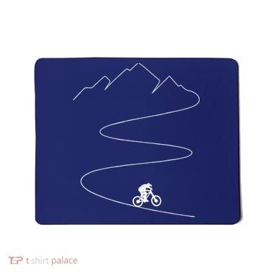 Mountain Biking Cyclist Rider Bicycle Single Track Riding Mousepad
