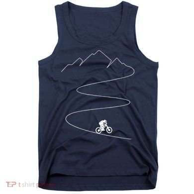 Mountain Biking Cyclist Rider Bicycle Single Track Riding Tank Top