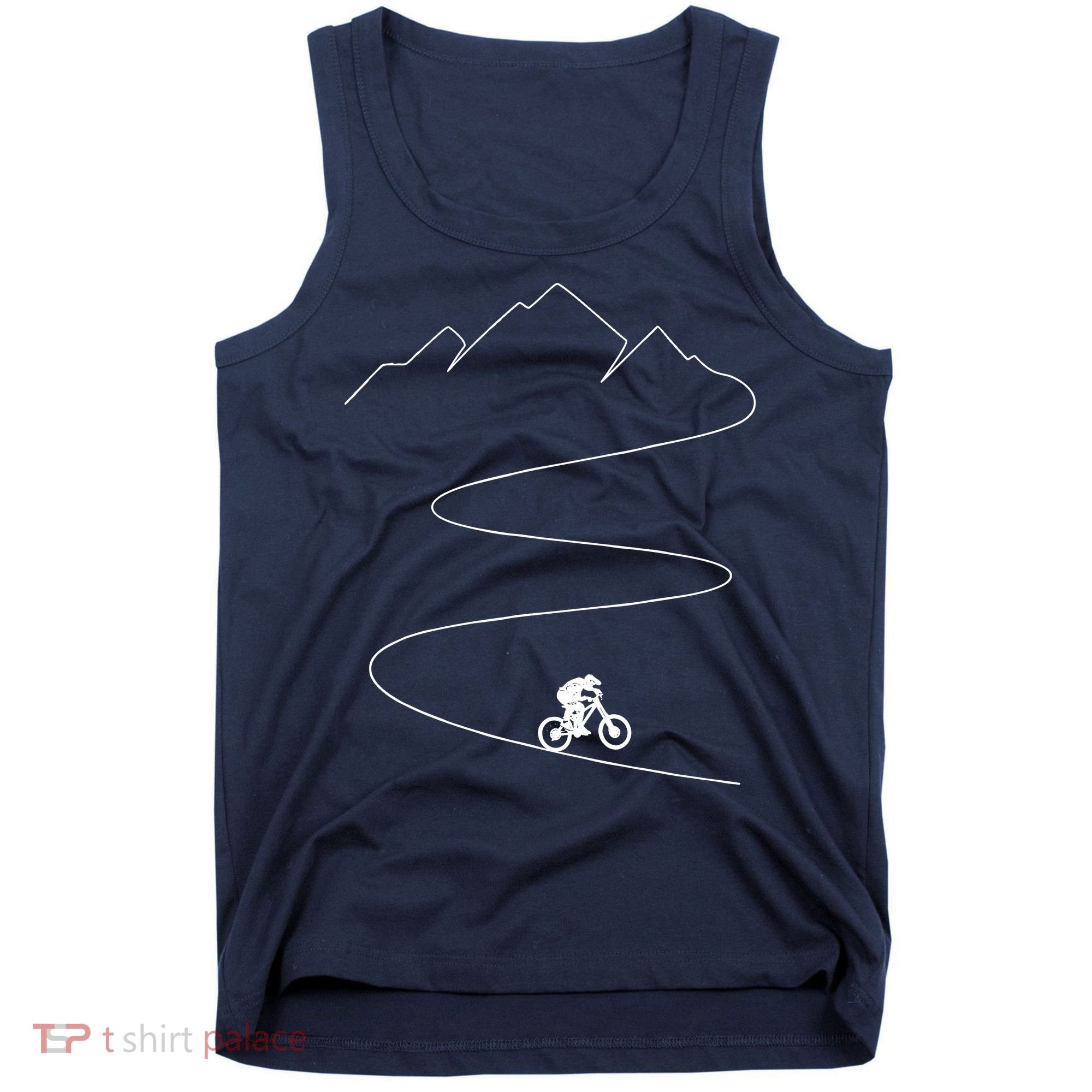Mountain Biking Cyclist Rider Bicycle Single Track Riding Tank Top