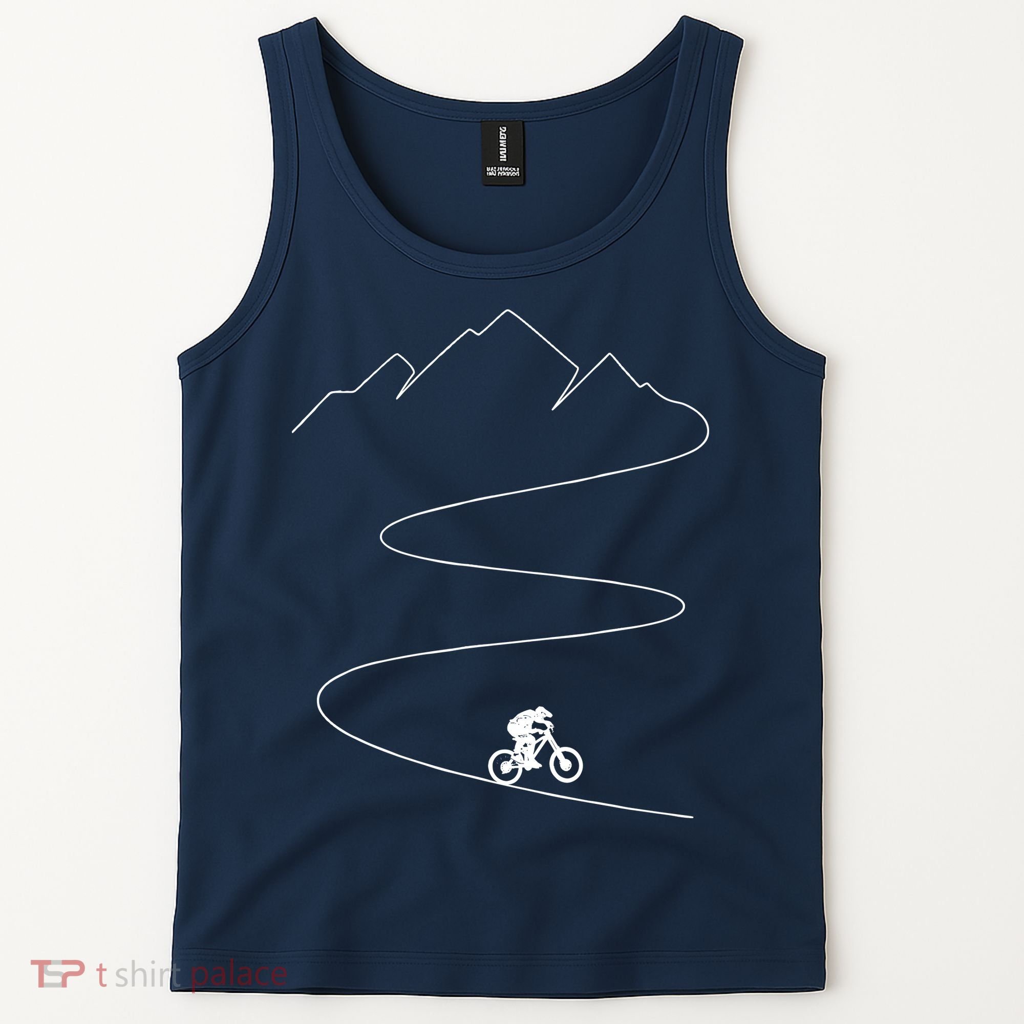 Mountain Biking Cyclist Rider Bicycle Single Track Riding Tank Top