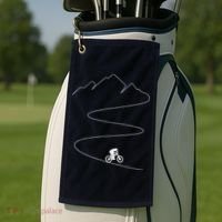 Mountain Biking Cyclist Rider Bicycle Single Track Riding Golf Towel thumb 2