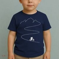 Mountain Biking Cyclist Rider Bicycle Single Track Riding Toddler T-Shirt thumb 2
