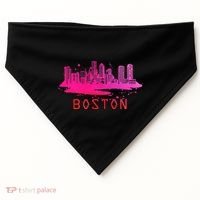 Modern Boston Cityscape Souvenir Boston Skyline USA-Made Doggie Bandana thumb 0