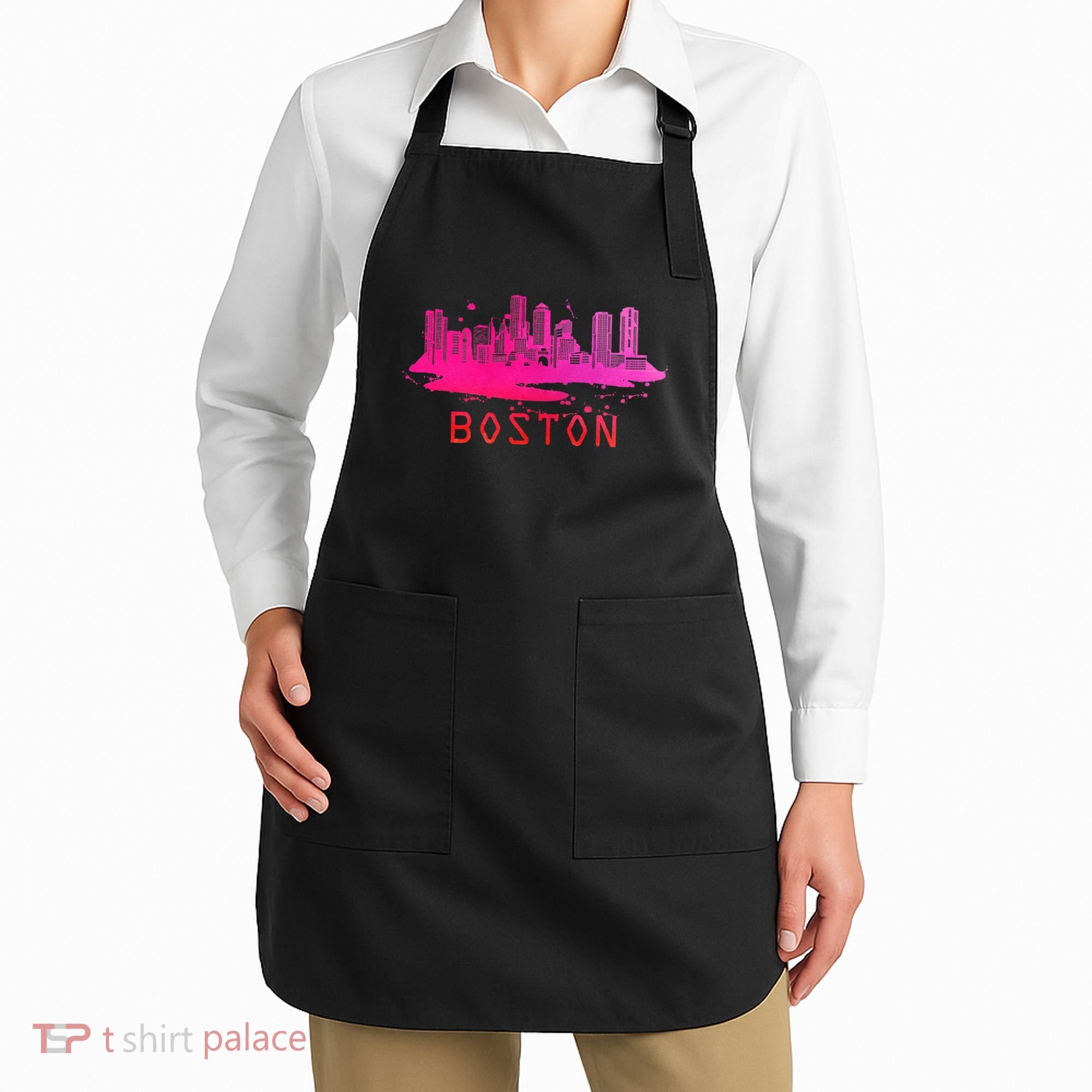 Modern Boston Cityscape Souvenir Boston Skyline Apron