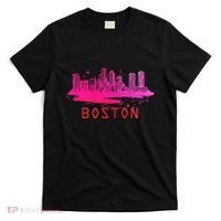 Modern Boston Cityscape Souvenir Boston Skyline T-Shirt thumb 0