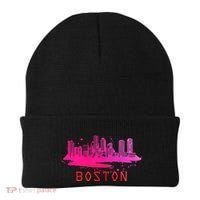 Modern Boston Cityscape Souvenir Boston Skyline Beanie thumb 0