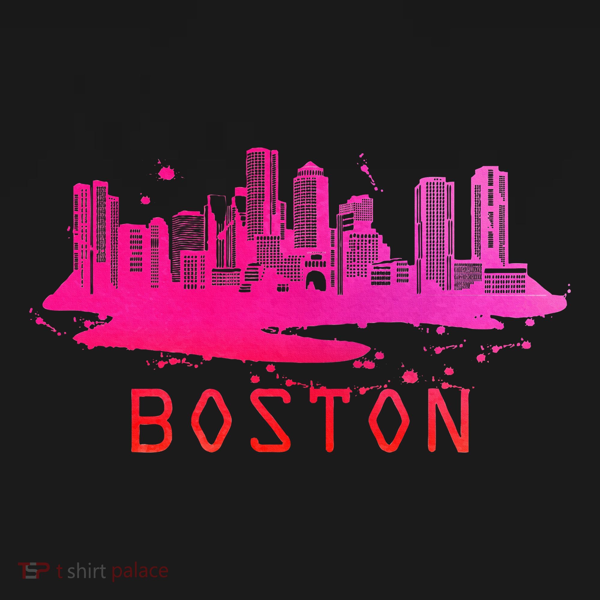 Modern Boston Cityscape Souvenir Boston Skyline Coaster
