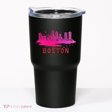 Modern Boston Cityscape Souvenir Boston Skyline Tumbler