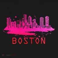Modern Boston Cityscape Souvenir Boston Skyline Mousepad thumb 1