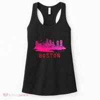 Modern Boston Cityscape Souvenir Boston Skyline Women's Tank Top thumb 0