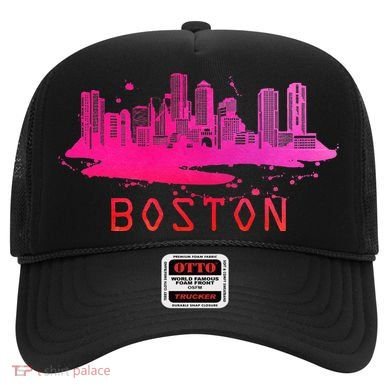 Modern Boston Cityscape Souvenir Boston Skyline Hat