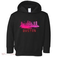 Modern Boston Cityscape Souvenir Boston Skyline Toddler Hoodie thumb 0