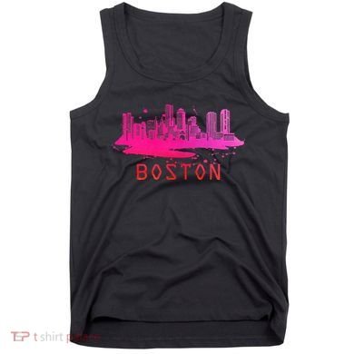 Modern Boston Cityscape Souvenir Boston Skyline Tank Top