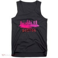 Modern Boston Cityscape Souvenir Boston Skyline Tank Top thumb 0