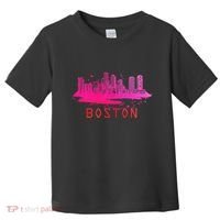 Modern Boston Cityscape Souvenir Boston Skyline Toddler T-Shirt thumb 0