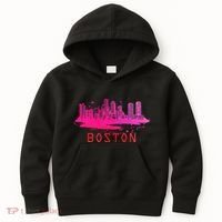 Modern Boston Cityscape Souvenir Boston Skyline Kids Hoodie thumb 0