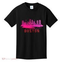 Modern Boston Cityscape Souvenir Boston Skyline Kids T-Shirt thumb 0