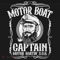 Motor Boat Captain Funny Pontoon Boating Motor Boatin Lake Bucket Hat thumb 4