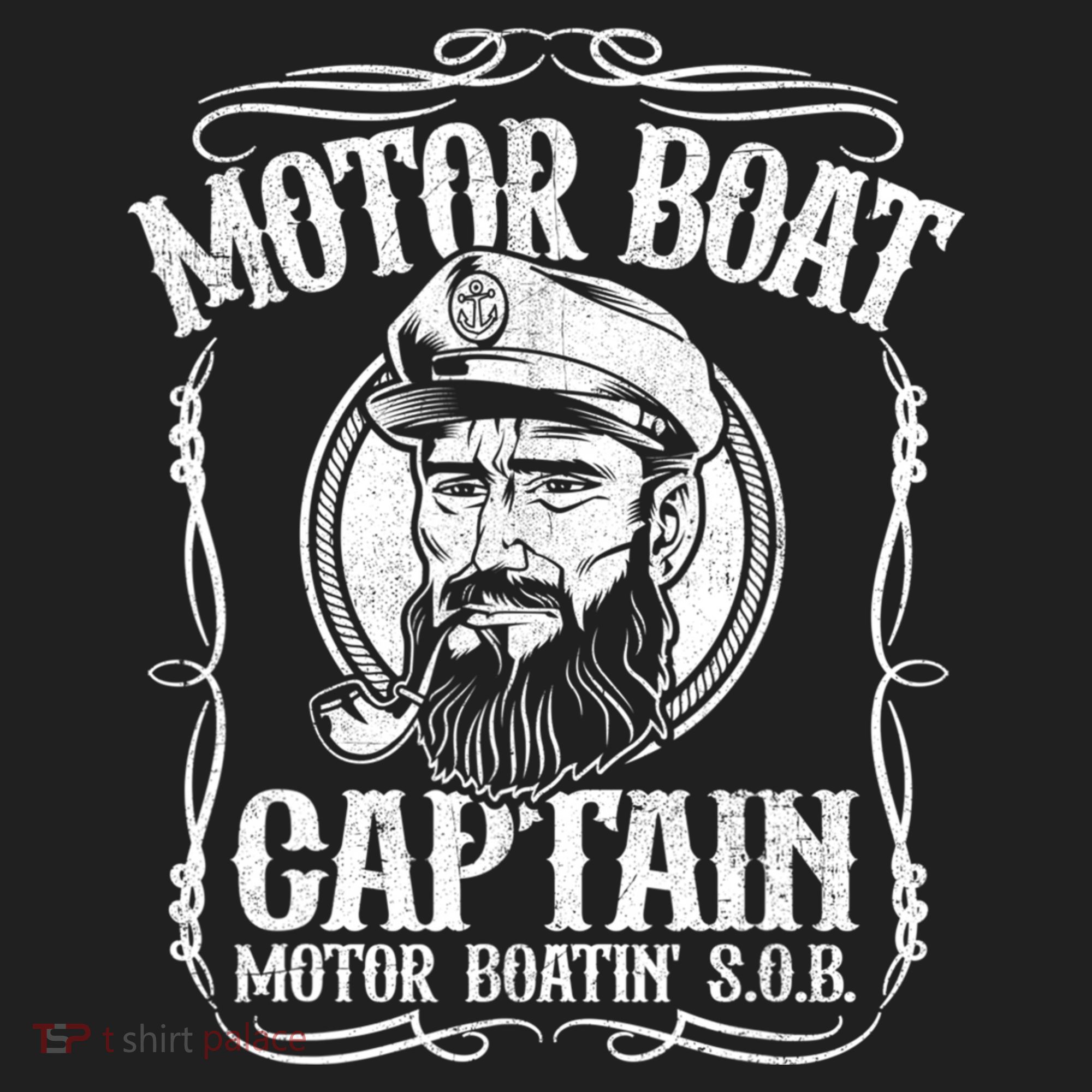 Motor Boat Captain Funny Pontoon Boating Motor Boatin Lake Golf Towel