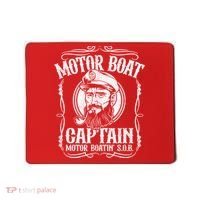 Motor Boat Captain Funny Pontoon Boating Motor Boatin Lake Mousepad thumb 0