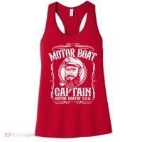 Motor Boat Captain Funny Pontoon Boating Motor Boatin Lake Women's Tank Top thumb 0