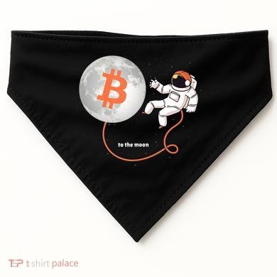 Moon Bitcoin Cryptocurrency Crypto Digital Currency USA-Made Doggie Bandana