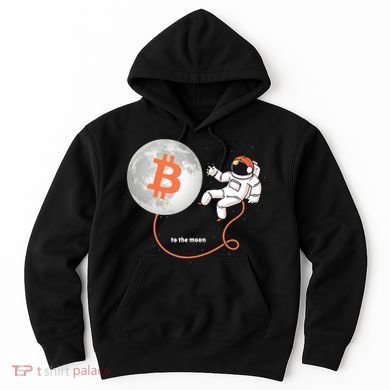 Moon Bitcoin Cryptocurrency Crypto Digital Currency Hoodie