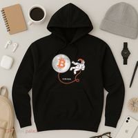 Moon Bitcoin Cryptocurrency Crypto Digital Currency Hoodie thumb 3