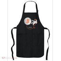 Moon Bitcoin Cryptocurrency Crypto Digital Currency Apron thumb 0