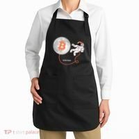 Moon Bitcoin Cryptocurrency Crypto Digital Currency Apron thumb 2