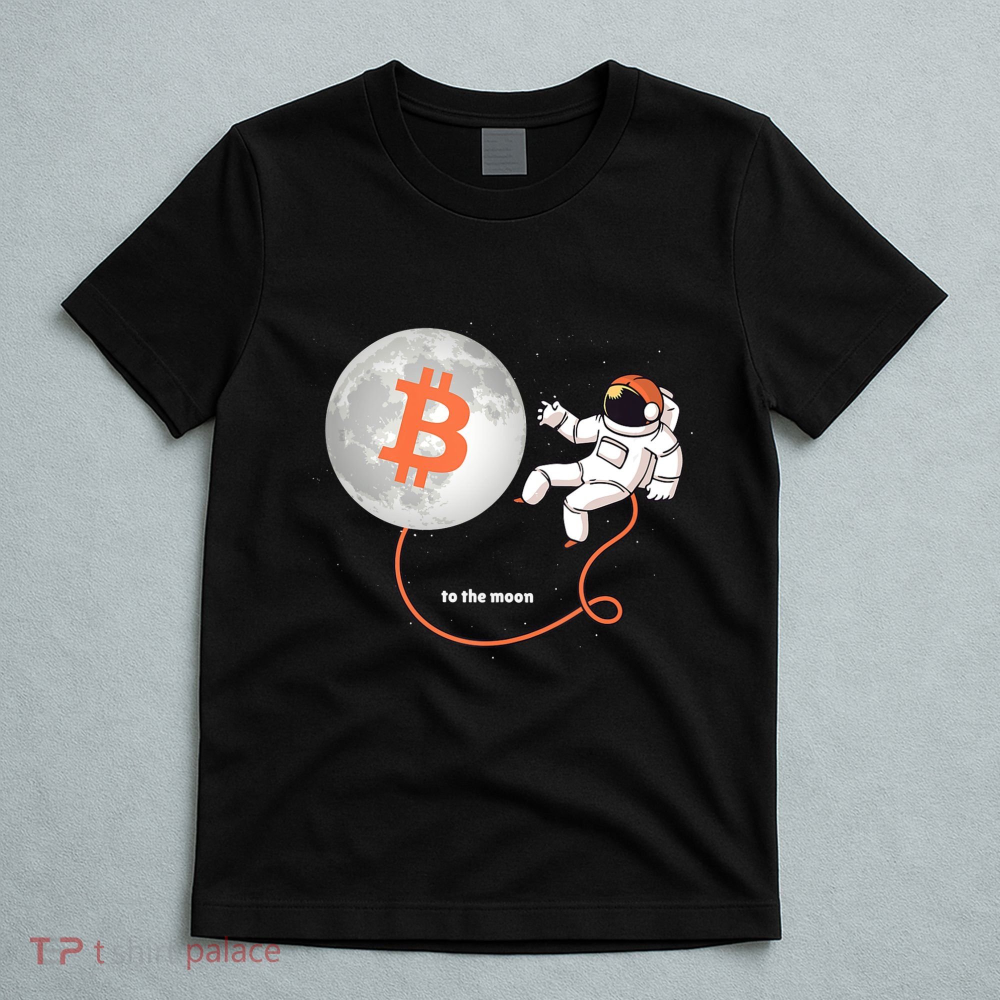 Moon Bitcoin Cryptocurrency Crypto Digital Currency T-Shirt