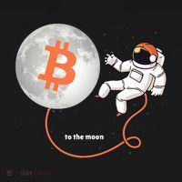 Moon Bitcoin Cryptocurrency Crypto Digital Currency Pajama Set thumb 2
