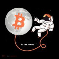 Moon Bitcoin Cryptocurrency Crypto Digital Currency Mousepad thumb 1