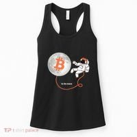 Moon Bitcoin Cryptocurrency Crypto Digital Currency Women's Tank Top thumb 0