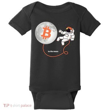 Moon Bitcoin Cryptocurrency Crypto Digital Currency Baby Bodysuit