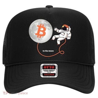 Moon Bitcoin Cryptocurrency Crypto Digital Currency Hat