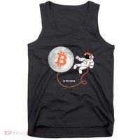 Moon Bitcoin Cryptocurrency Crypto Digital Currency Tank Top thumb 0