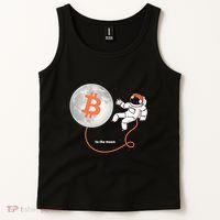 Moon Bitcoin Cryptocurrency Crypto Digital Currency Tank Top thumb 2