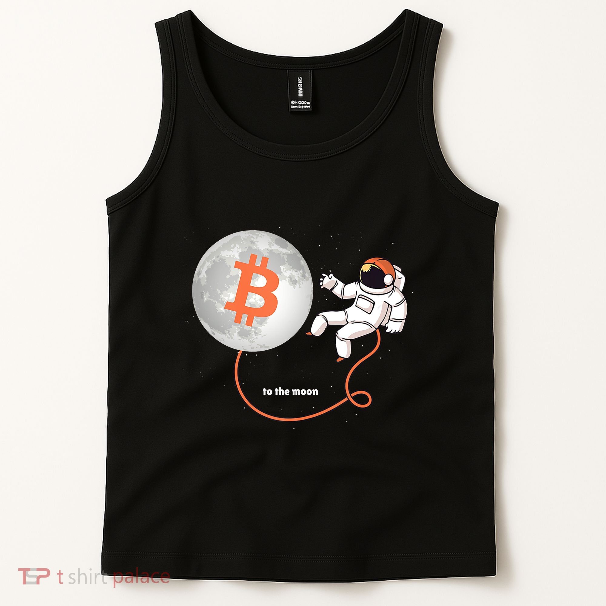 Moon Bitcoin Cryptocurrency Crypto Digital Currency Tank Top